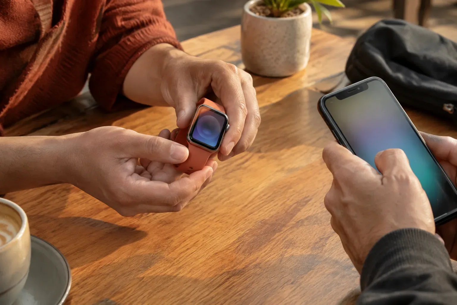 Használt Apple Watch átvételekor a vevő a saját iPhone-jával ellenőrzi a párosítást