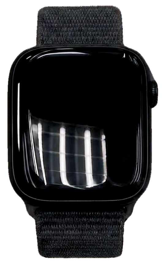 Sima, karcmentes kijelzőjű Apple Watch a kezelés után