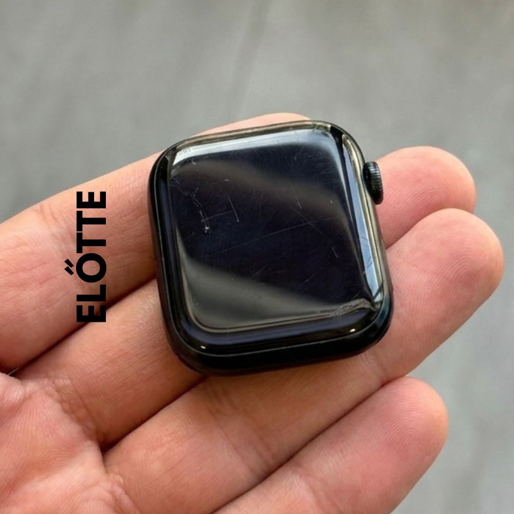 Karcos Apple Watch kijelző polírozás előtt