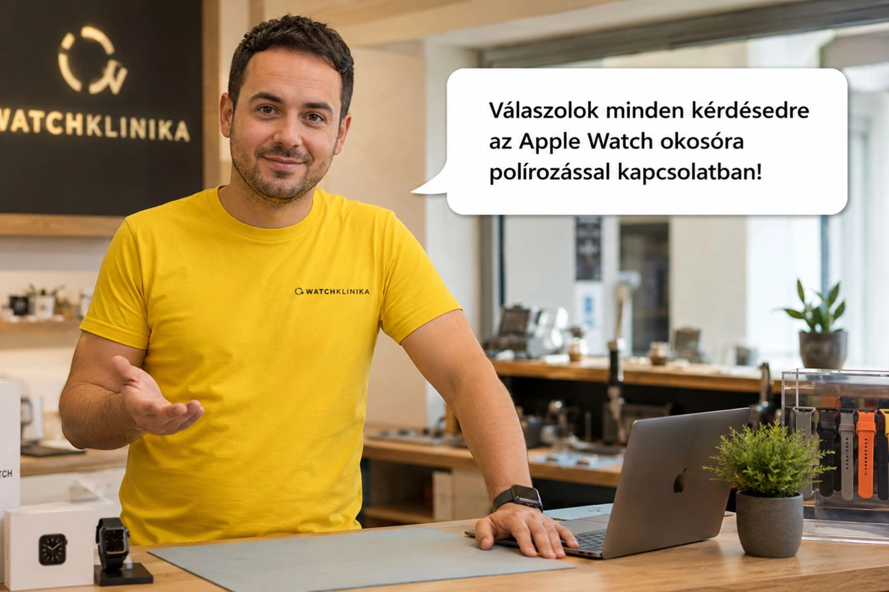 Kijelzőcsere helyett sokszor elég egy profi polírozás, ha karcos lett az Apple Watch okosórád.