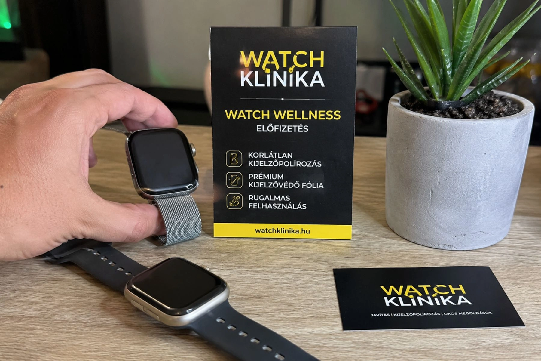 Kijelzőcsere helyett sokszor elég egy profi polírozás, ha karcos lett az Apple Watch okosórád.