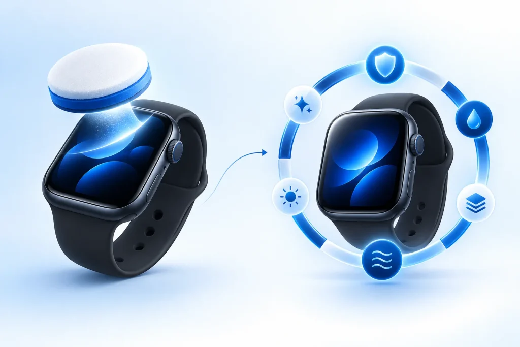 Illusztráció: egyszeri Apple Watch polírozás vagy folyamatos Care előfizetés