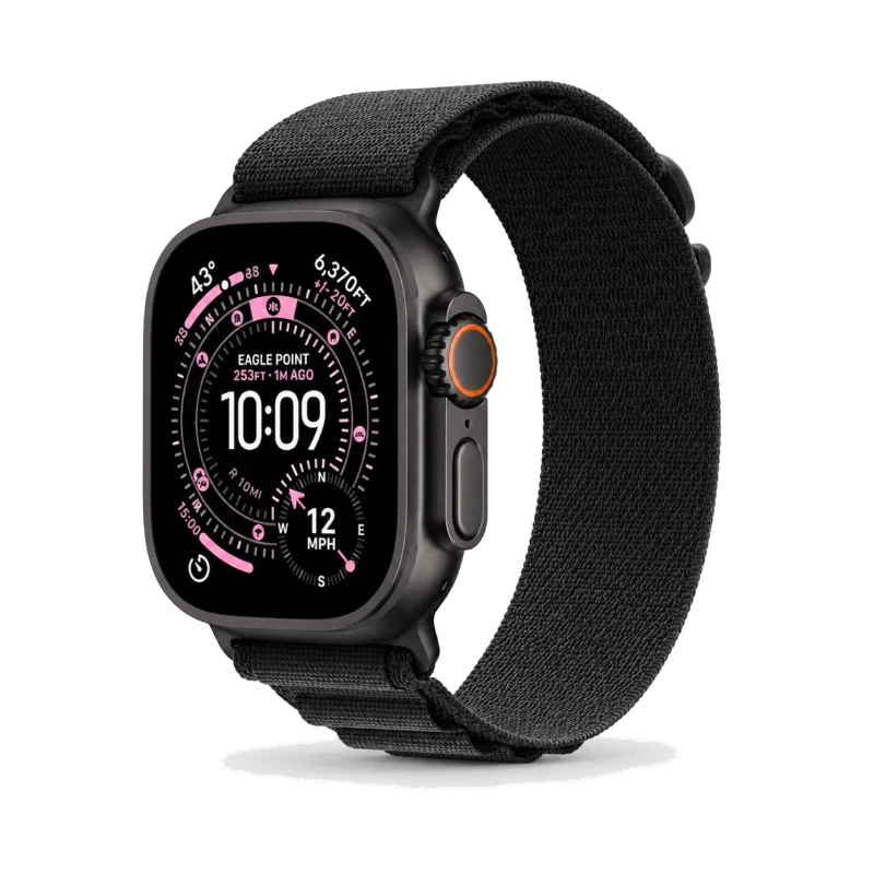 Apple Watch Ultra 3 titán tokkal, karcmentes zafír kijelzővel
