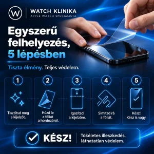 Hydrogél kijelzővédő fólia a készülék kijelzőjén - 1. kép